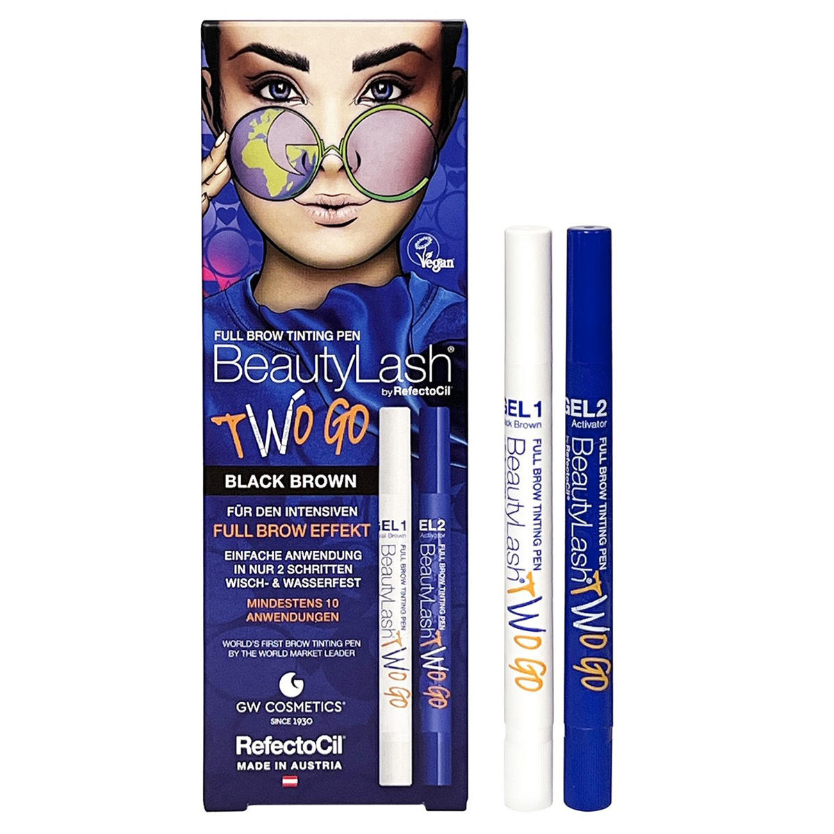 RefectoCil BeautyLash TWO GO Set Black Brown