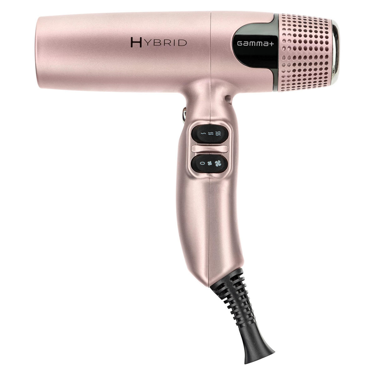 Gamma+ Hairdryer Hybrid Matt Gold Rose