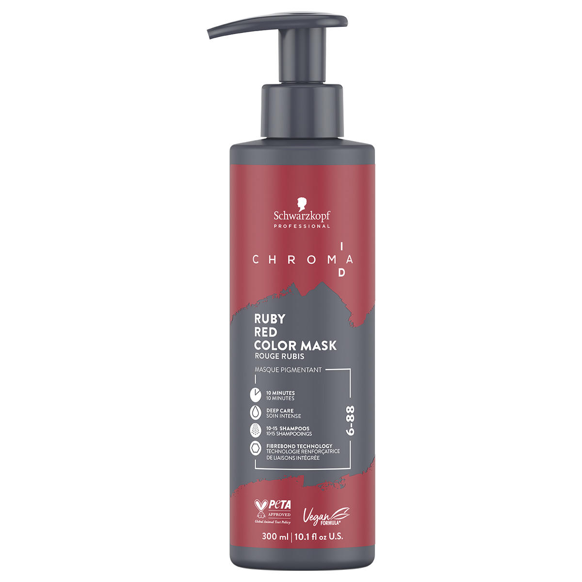 Schwarzkopf Professional Chroma ID Bonding Color Mask 6-88 Ruby Red 300 ml