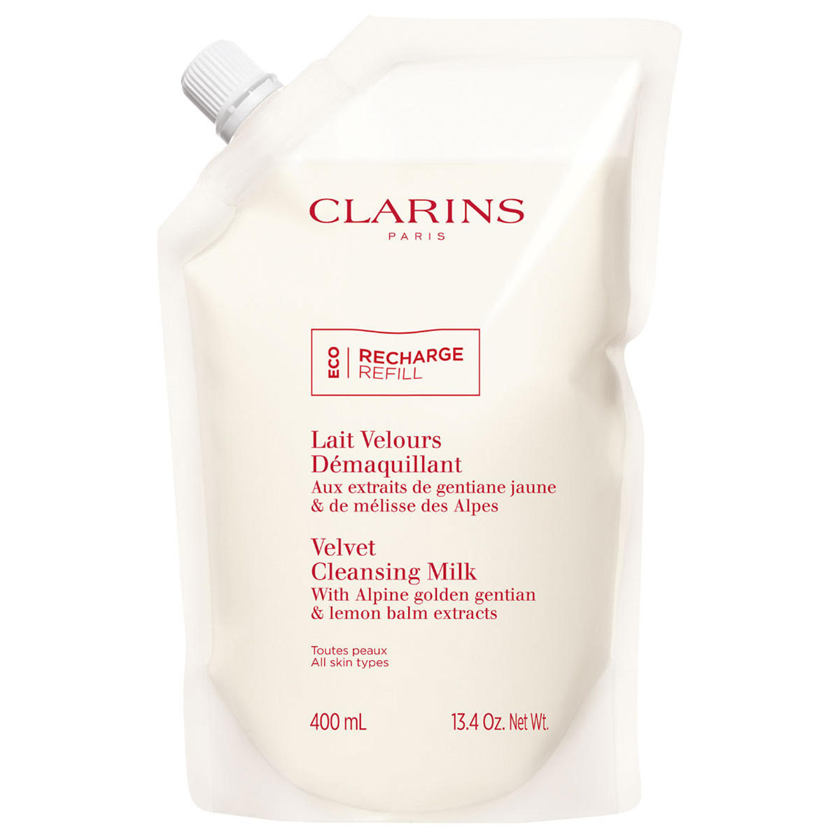 CLARINS Lait Velours Démaquillant Refill 400 ml