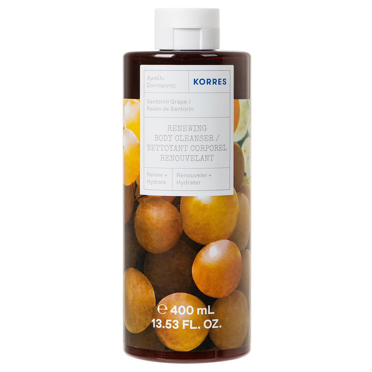 KORRES Santorini Grape Gel doccia rivitalizzante 400 ml