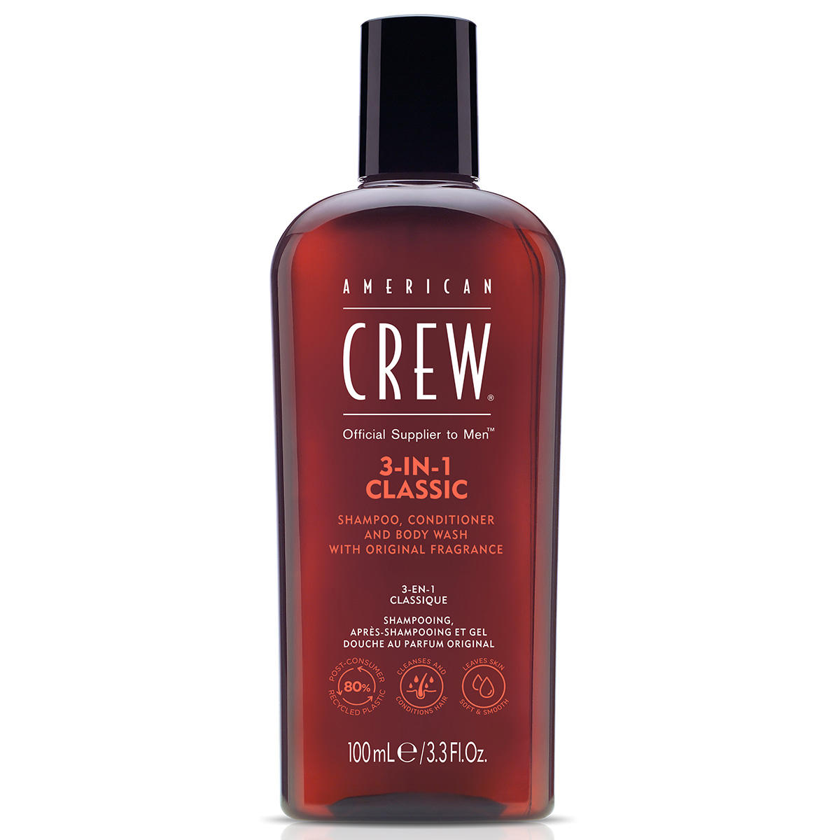 American Crew 3In1 Classic Shampoo, Conditioner & Body Wash 100 ml