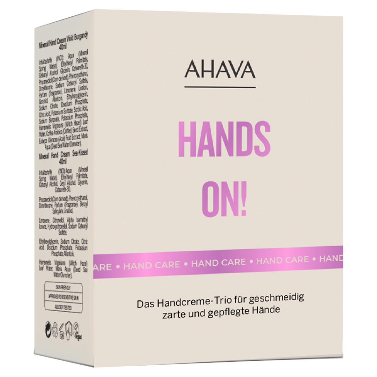 AHAVA Hands On Hand Care Trial Kit 3 x 40 ml
