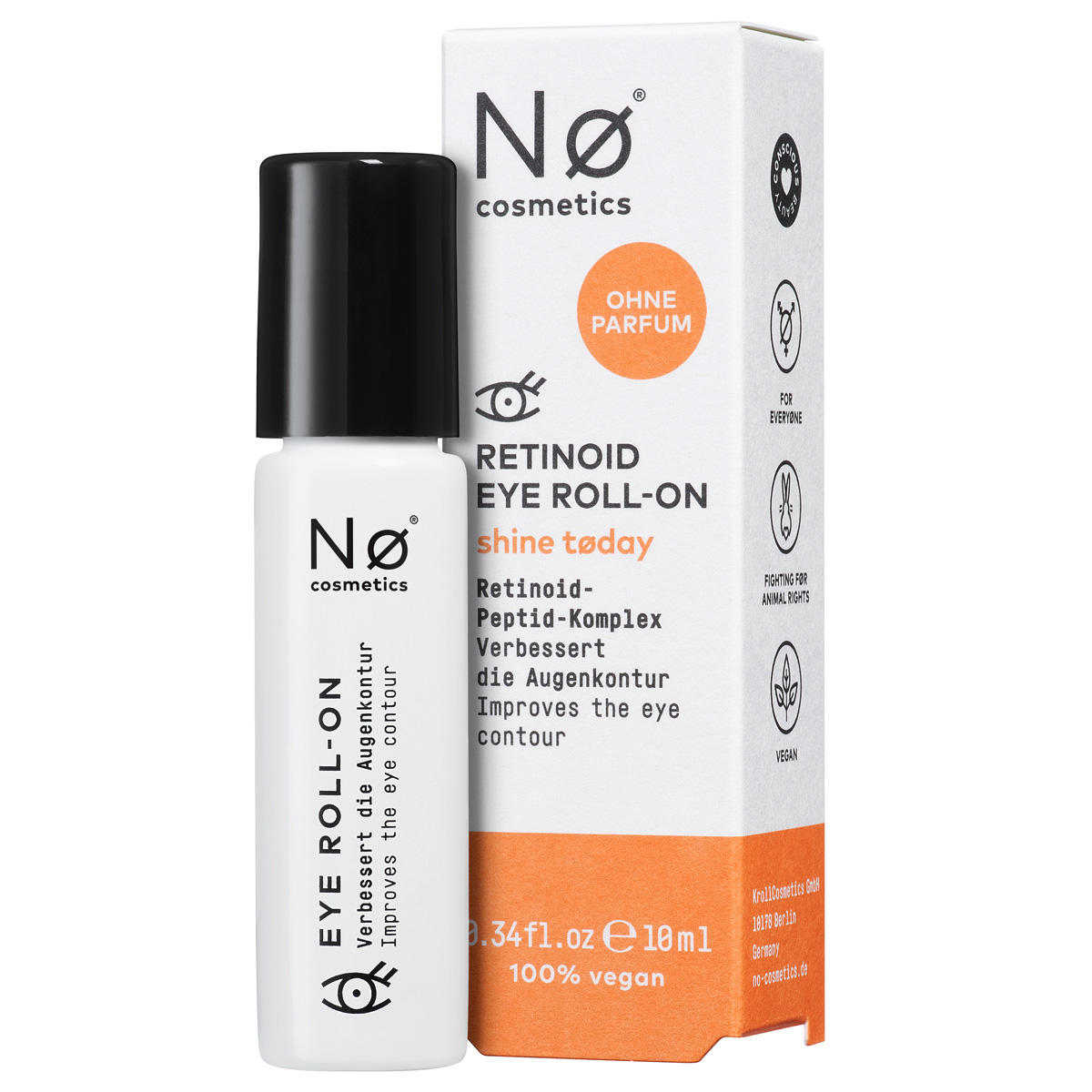 Nø Cosmetics shine tøday Retinoid Eye Roll-On 10 ml