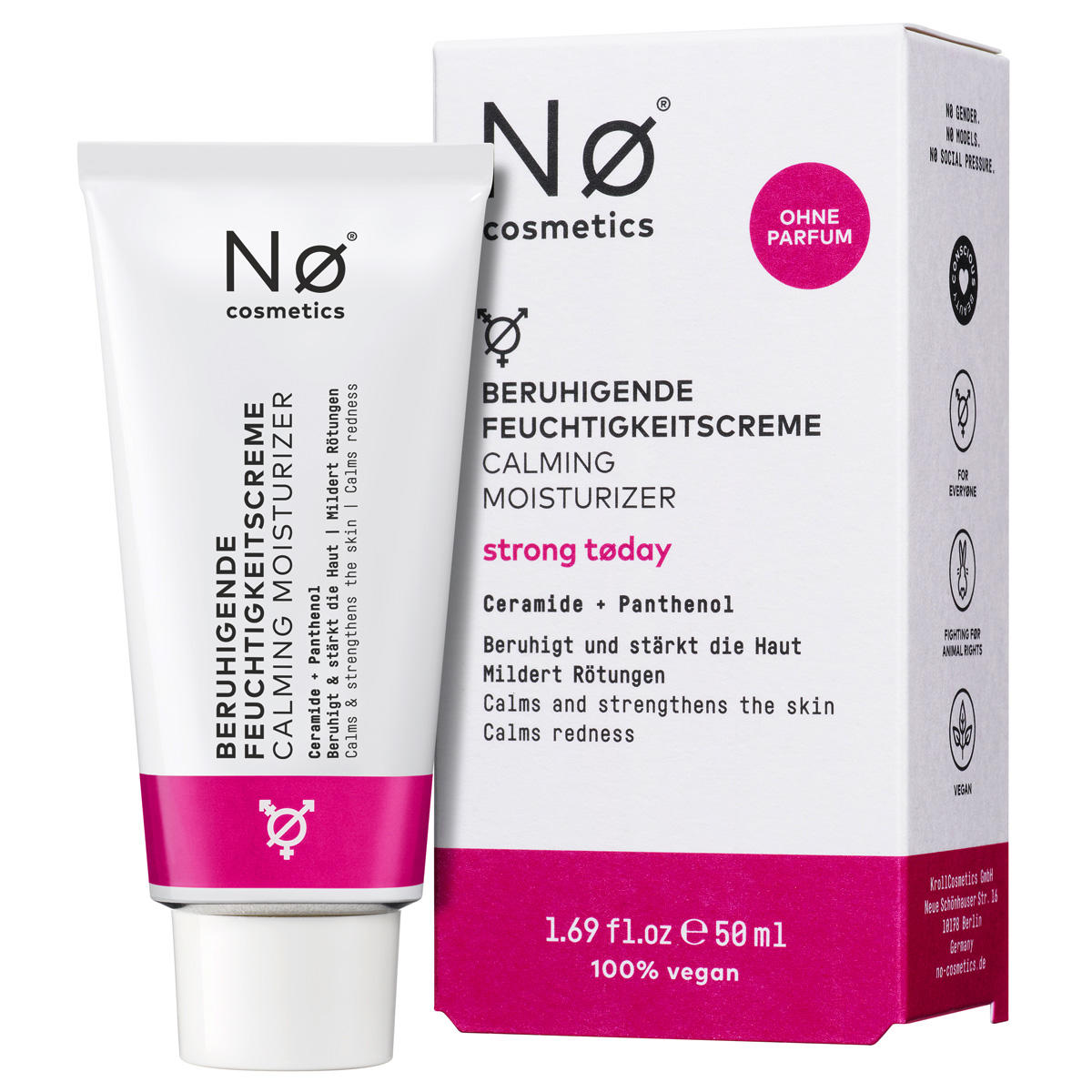 Nø Cosmetics strong tøday Soothing Moisturizing Cream 50 ml