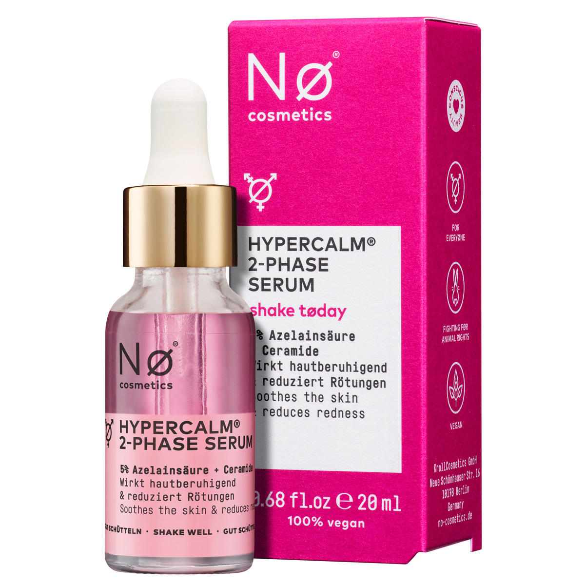 Nø Cosmetics shake tøday Hypercalm 2-Phase Serum 20 ml