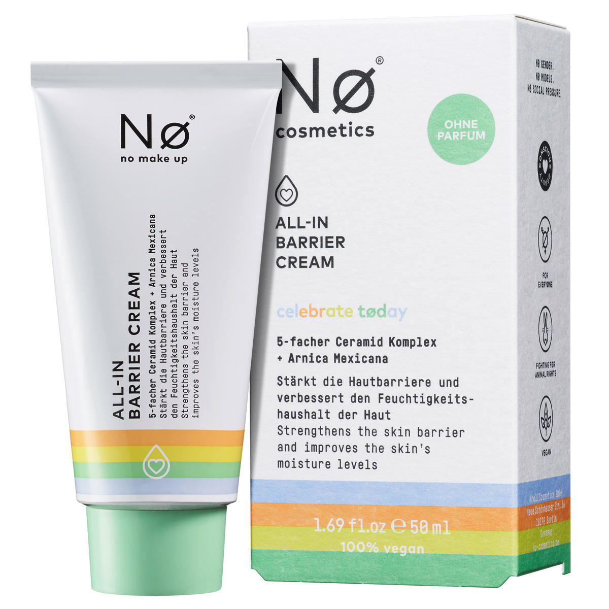 Nø Cosmetics celebrate tøday All-In Barrier Cream 50 ml