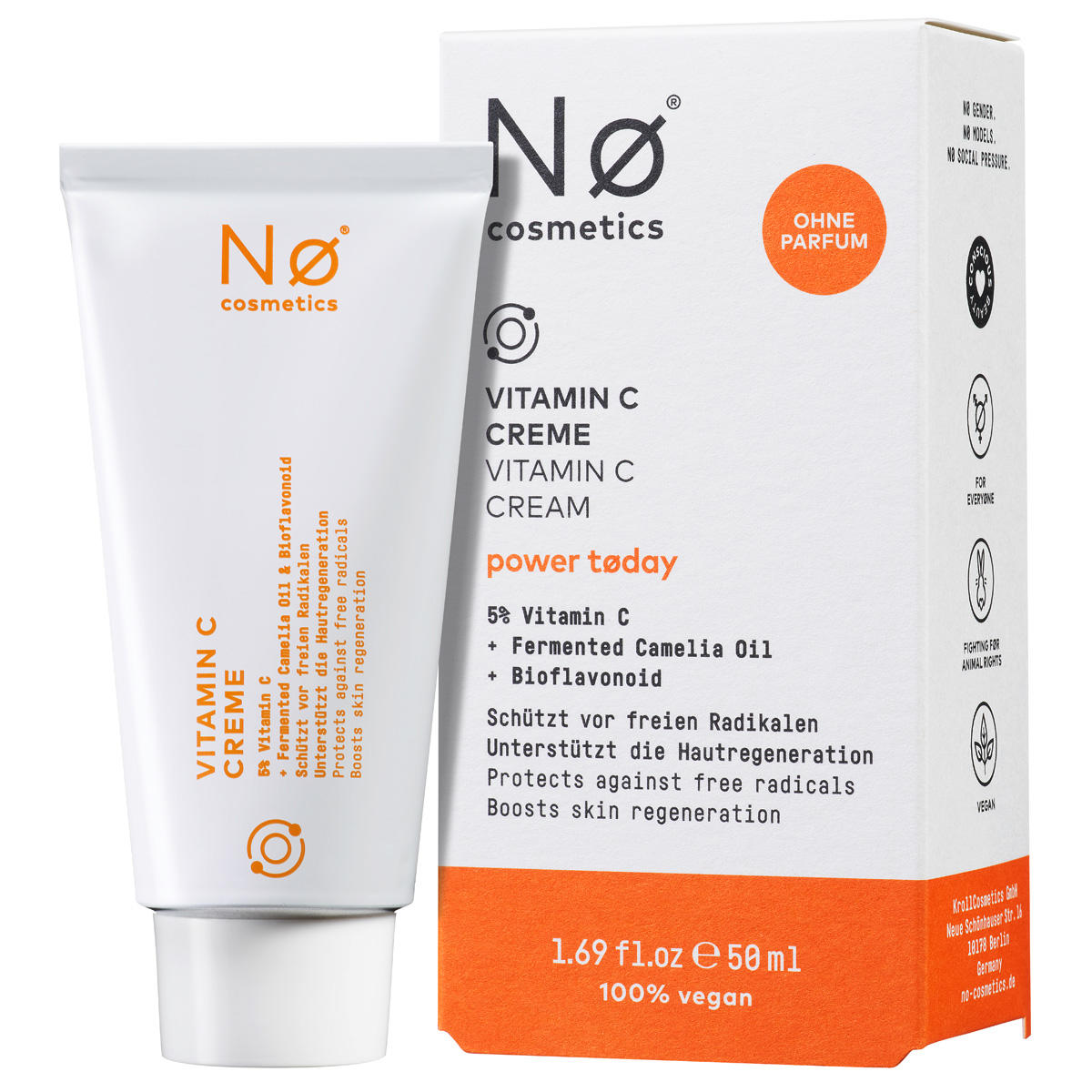 Nø Cosmetics power tøday Vitamin C Cream 50 ml