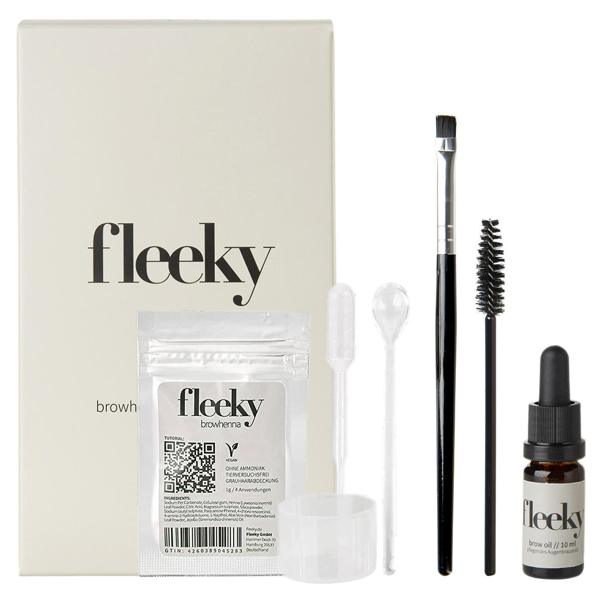 fleeky Kit Browhenna Mini Marrone scuro