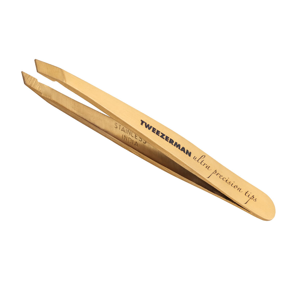 TWEEZERMAN Mini Slant Tweezer Gold