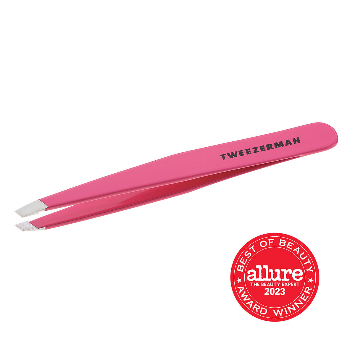 TWEEZERMAN Slant Tweezer Pink