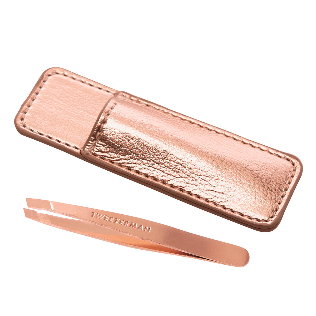 TWEEZERMAN Mini Slant Tweezer & Case