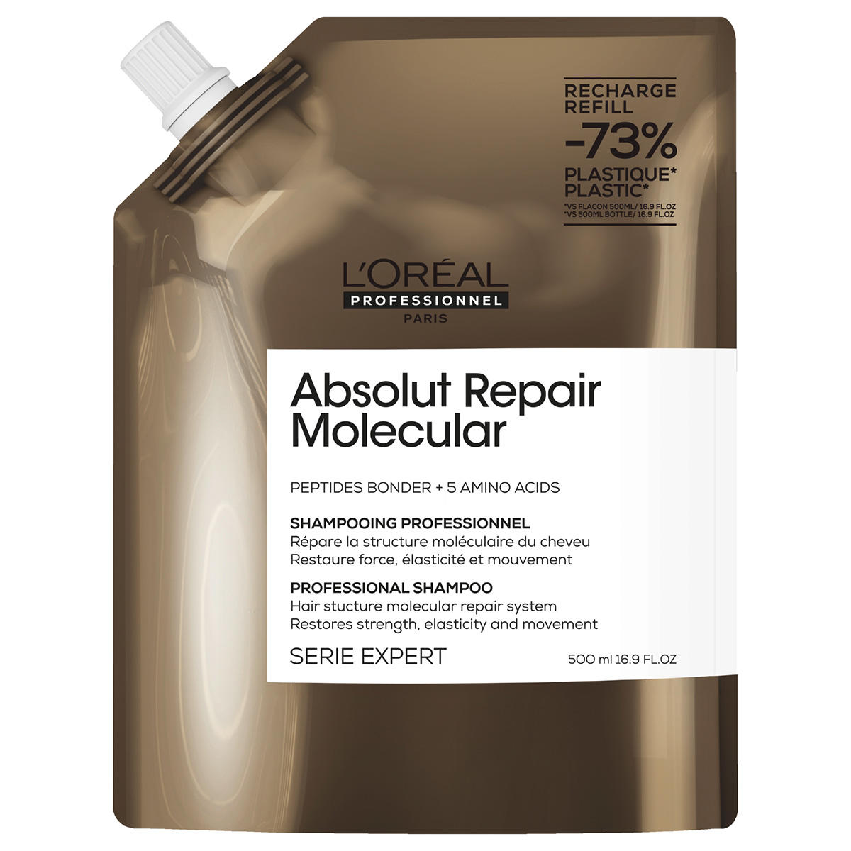 L'Oréal Professionnel Paris Serie Expert Absolut Repair Molecular Professional Shampoo Refill 500 ml