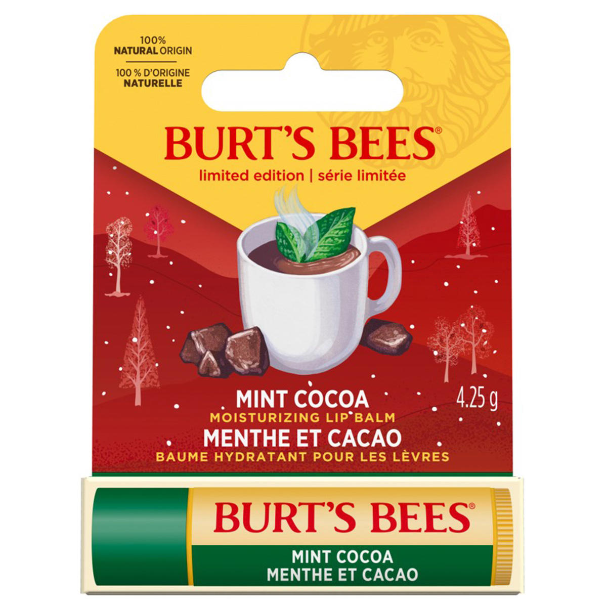 Burt ́s Bees Balsamo labbra menta-cacao 4,25 g