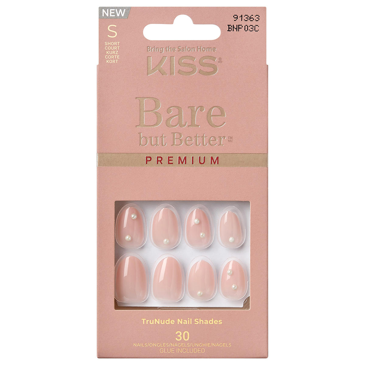 KISS Bare-But-Better Prem Nails Slay Nude