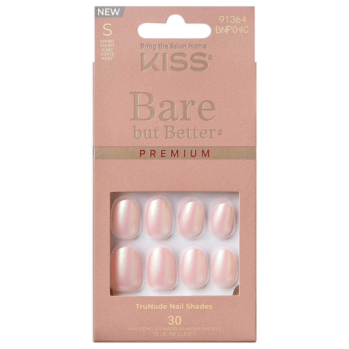 KISS Bare-But-Better Prem Nails Mocha Nude