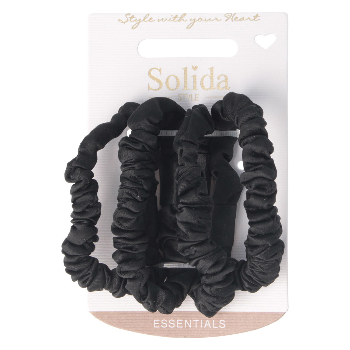 Solida Lazo para el pelo recogido brillante