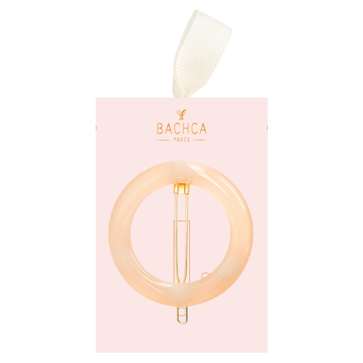 BACHCA Ivory round barrette