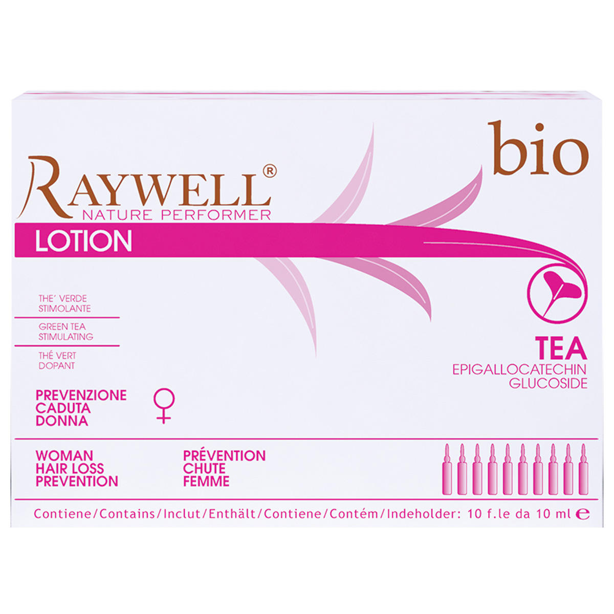 Raywell Bio Lotion TEA Hair Loss Prevention For Woman 10 x 10 ml