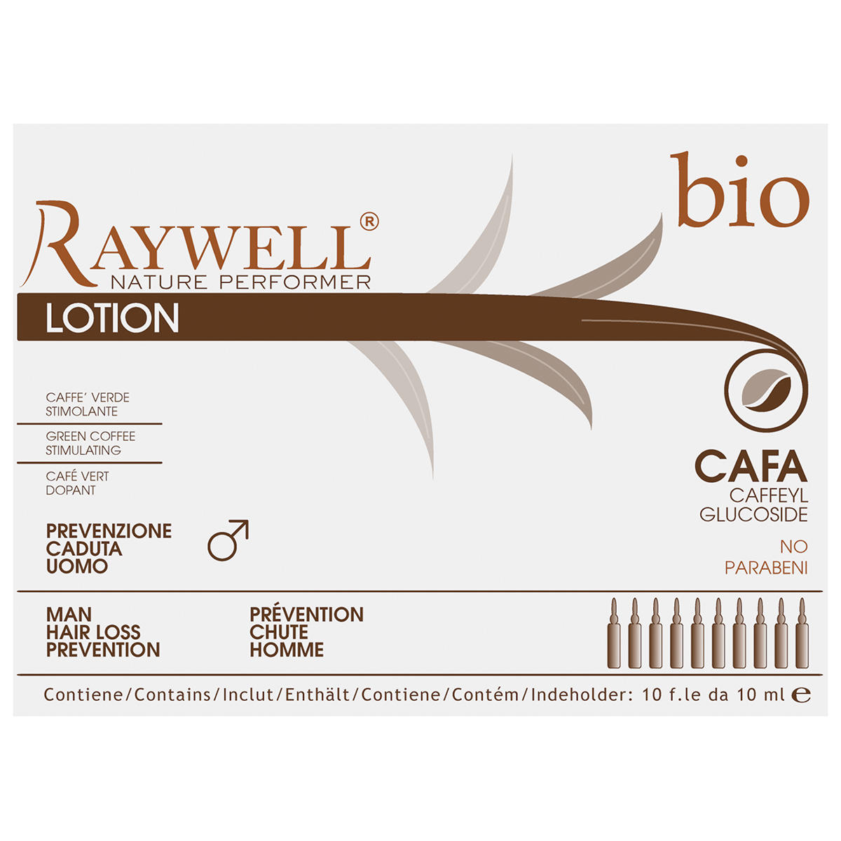 Raywell Bio Lotion CAFA Hair Loss Prevention For Man 10 x 10 ml