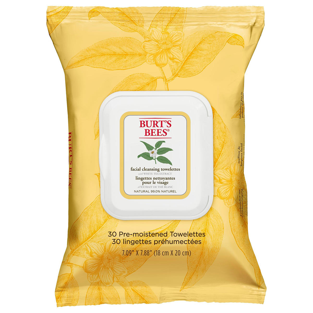 Burt ́s Bees Salviette detergenti per il viso 30 Stück