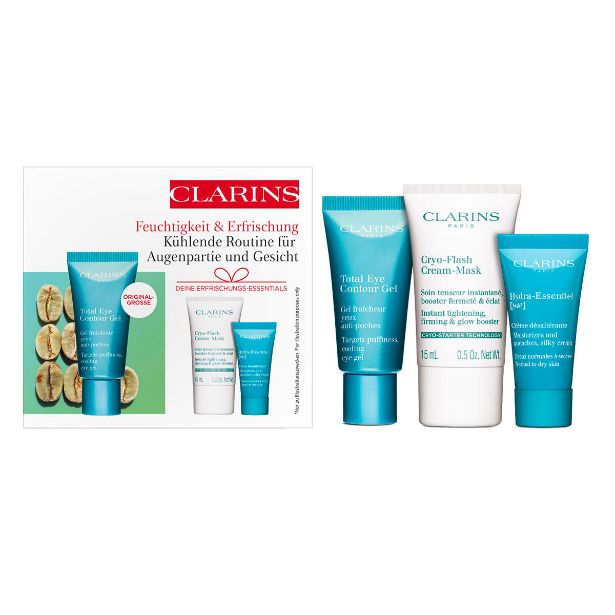 CLARINS Total Eye Contour Gel Set