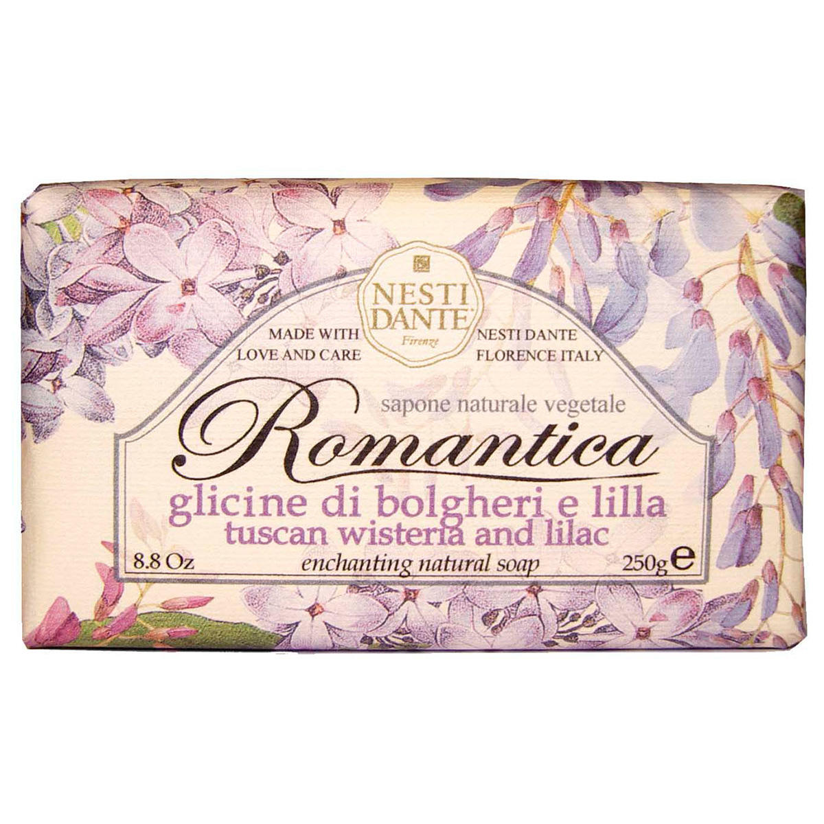 Nesti Dante Romantica Natural Soap Tuscan Wisteria & Lilac 250 g
