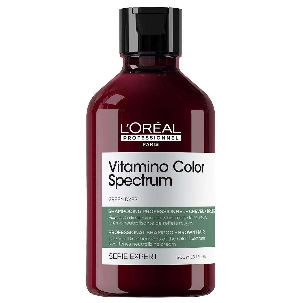 L'Oréal Professionnel Paris Serie Expert Vitamino Color Spectrum Green Dyes Neutralizing Shampoo pour cheveux bruns 300 ml