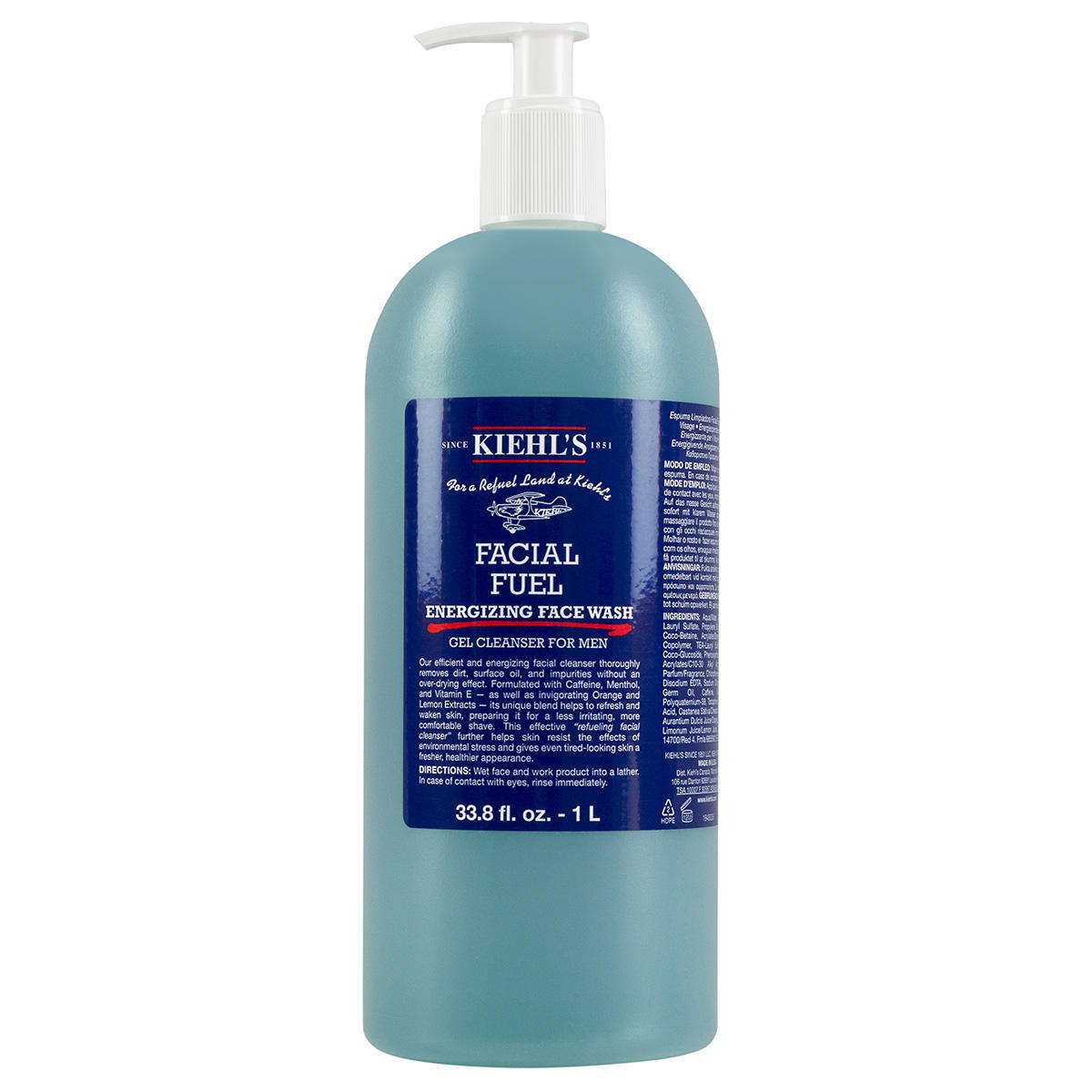 Kiehl's Facial Fuel Energizing Face Wash 1 Liter