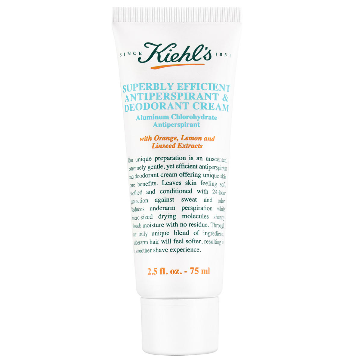 Kiehl's Superbly Efficient Antiperspirant & Deodorant Cream 75 ml