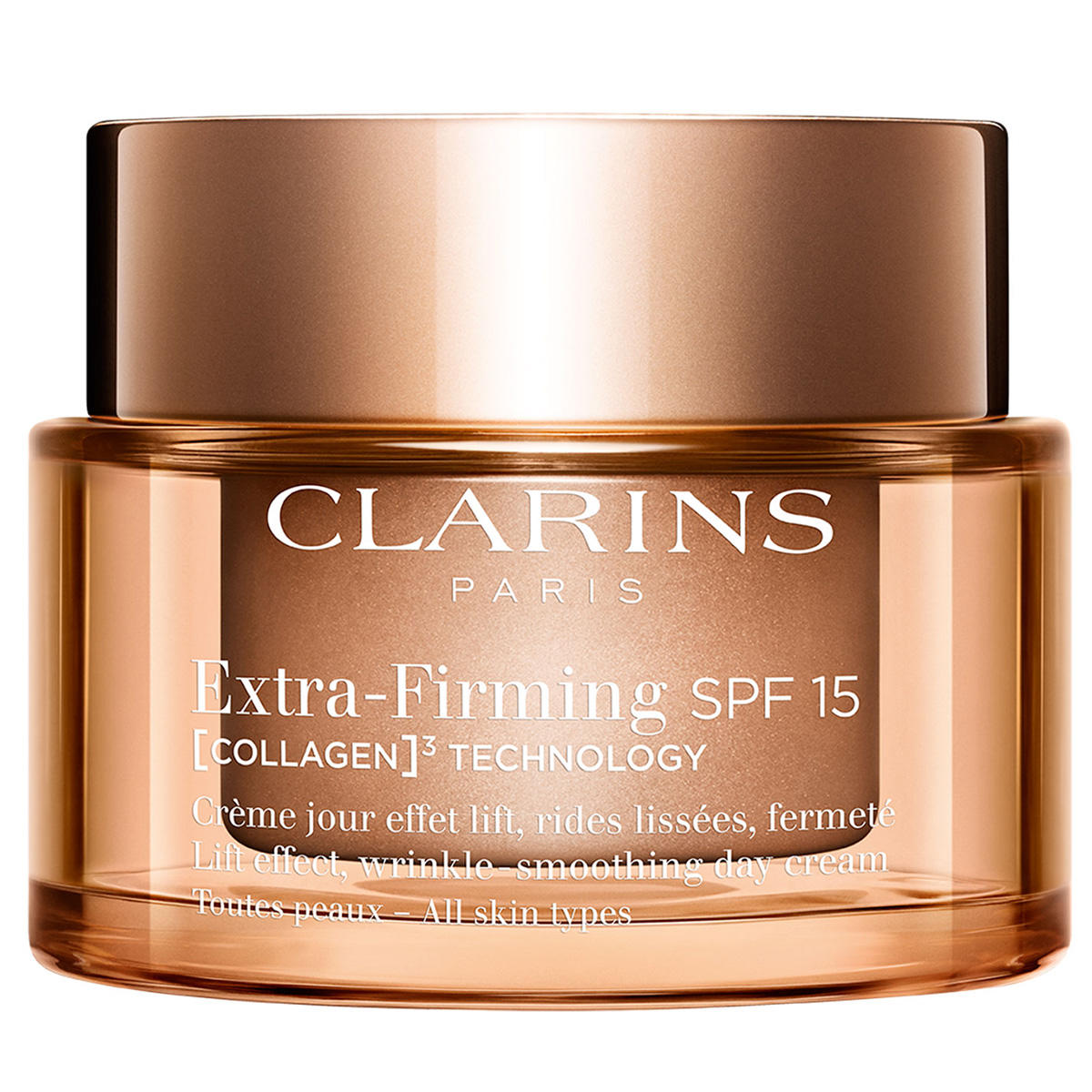 CLARINS Extra-Firming Jour [COLLAGEN]³ TECHNOLOGY Toutes Peaux refillable SPF 15 50 ml