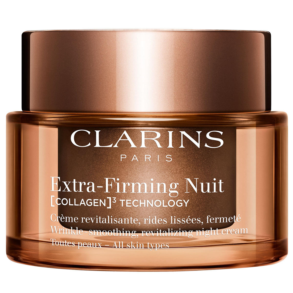 CLARINS Extra-Firming Nuit [COLLAGEN]³ TECHNOLOGY Crème Toutes Peaux refillable 50 ml