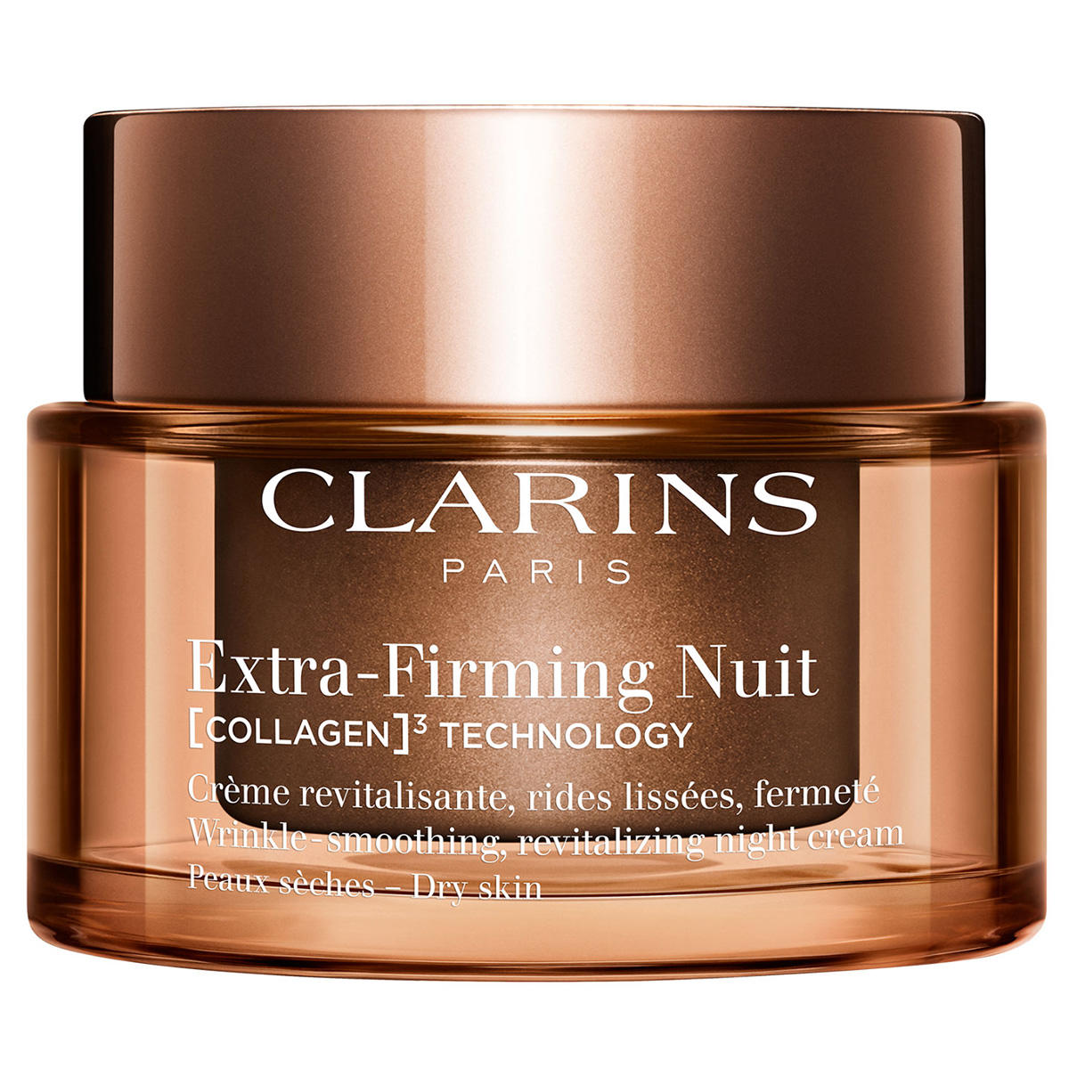 CLARINS Extra-Firming Nuit [COLLAGEN]³ TECHNOLOGY Crème Peaux Sèches refillable 50 ml