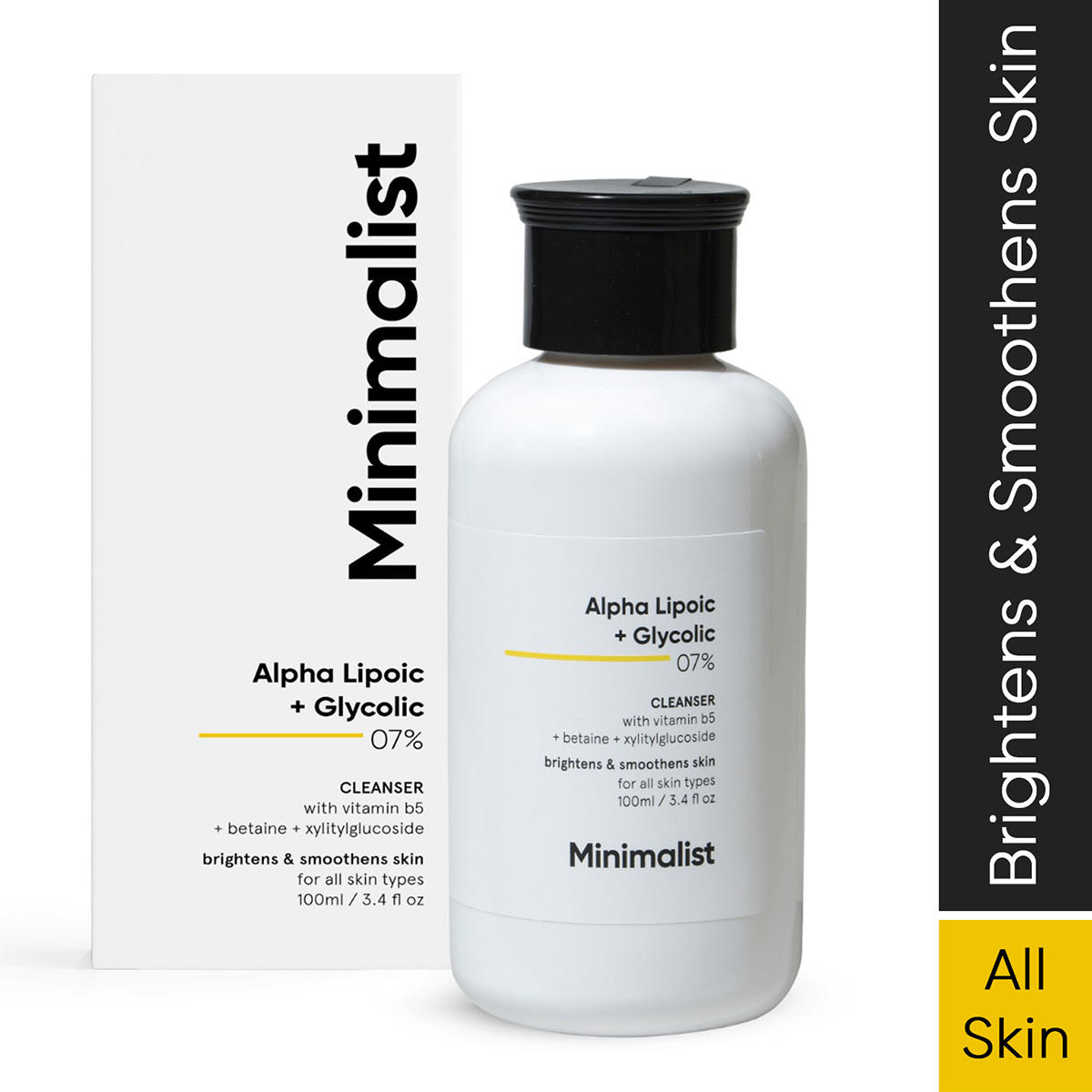 Minimalist Alpha Lipoic + Glycolic 07% Cleanser 100 ml