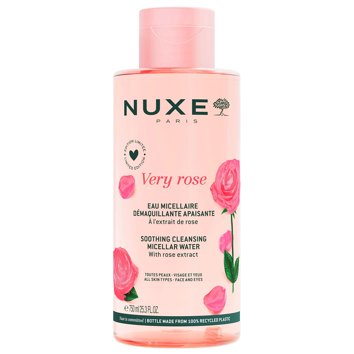 NUXE Very Rose Soothing Cleansing Micellar Water 750 ml