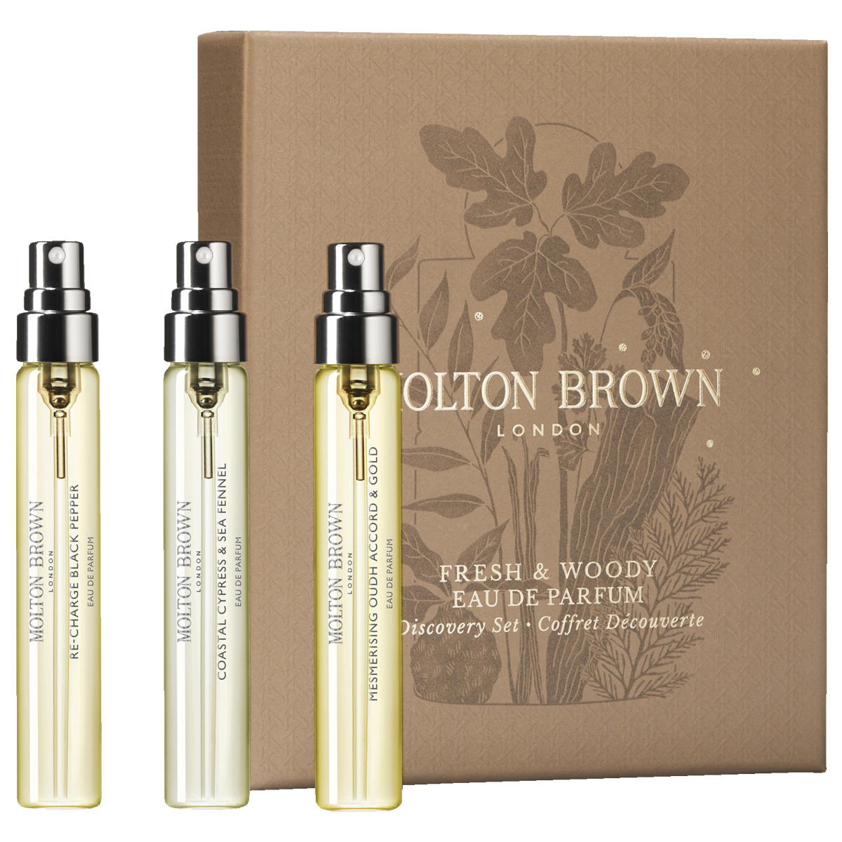 MOLTON BROWN Woody & Aromatic Eau de Parfum Discovery Set 3 x 7,5 ml