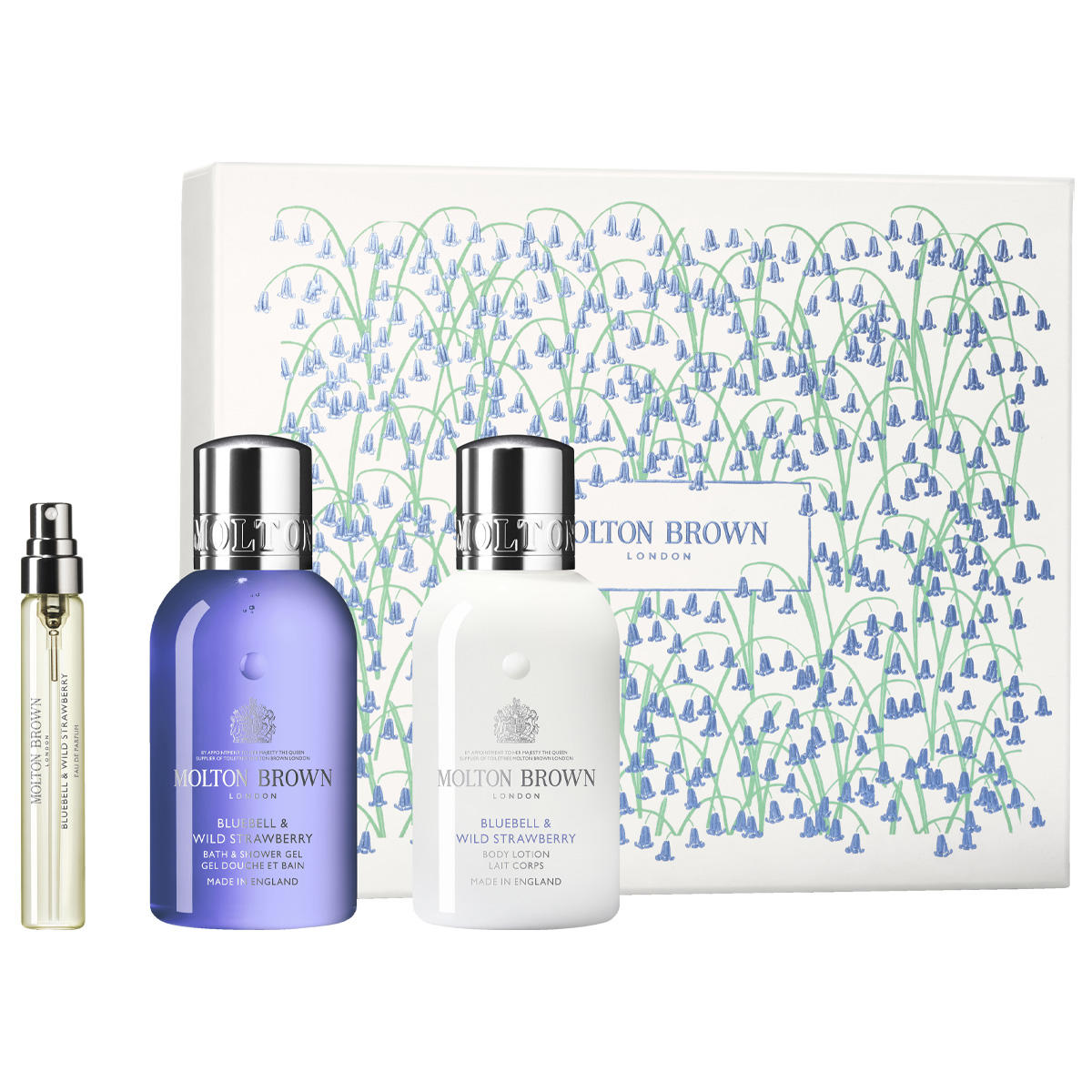 MOLTON BROWN Bluebell & Wild Strawberry Travel Gift Set
