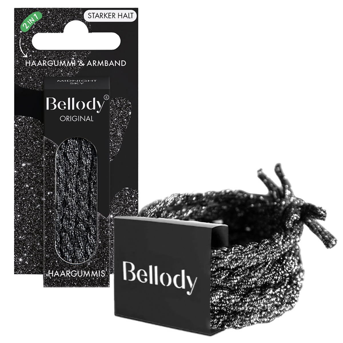 Bellody Lacci per capelli originali 4 Stück Midnight Sky