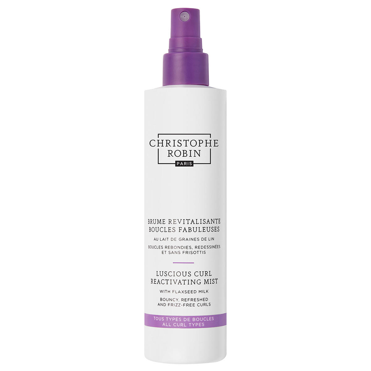 Christophe Robin Luscious Curl Reactivating Mist With Flaxseed Milk 150 ml