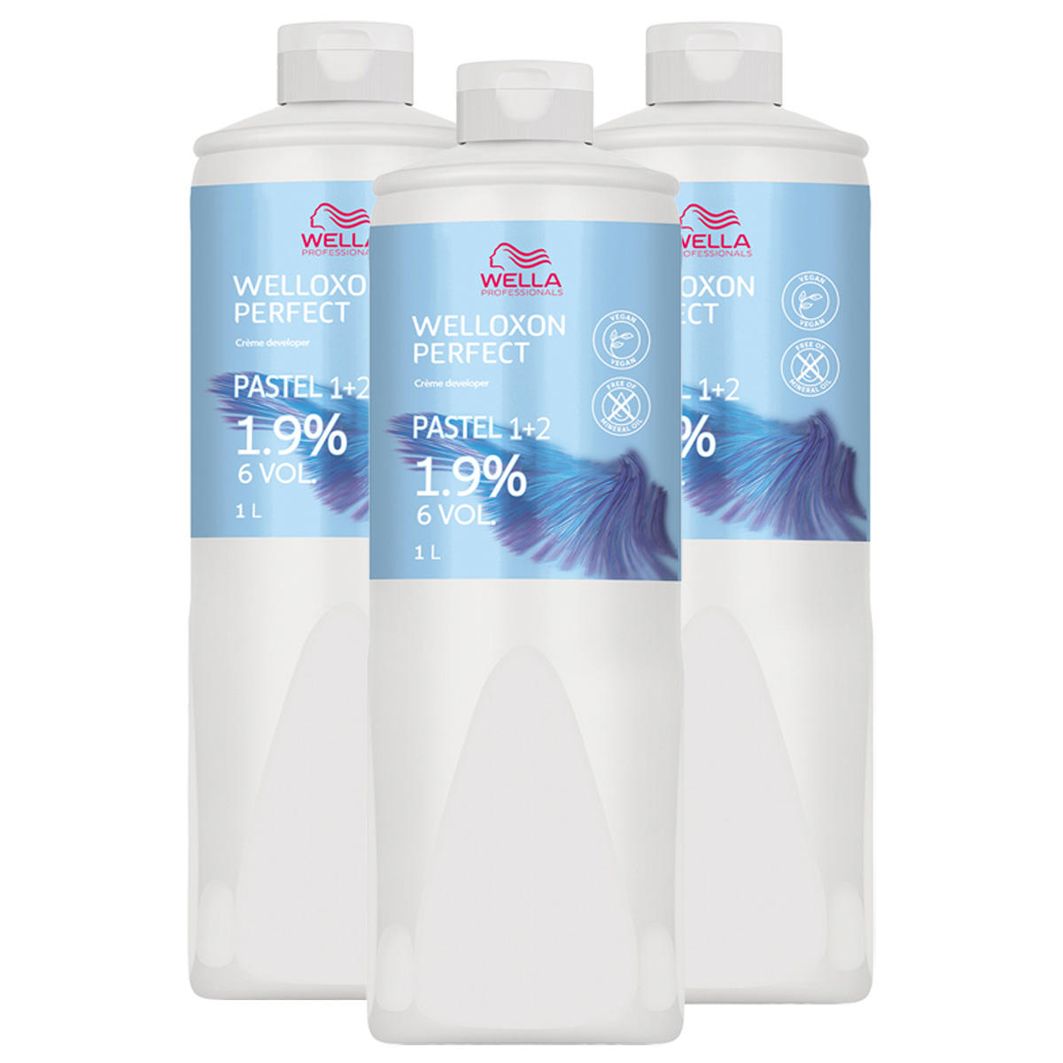 Wella Welloxon Perfect Creme Developer 3er Set 1,9 % - 6 Vol. 3 x 1 Liter
