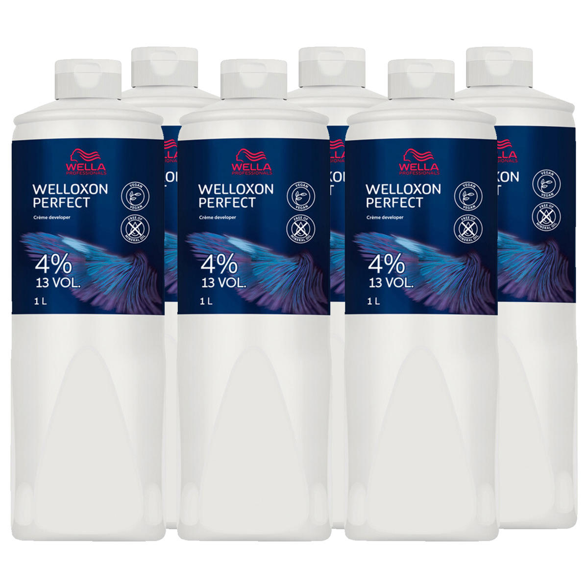Wella Welloxon Perfect Creme Ontwikkelaar Set van 6 4% - 13 Vol. 6 x 1 liter