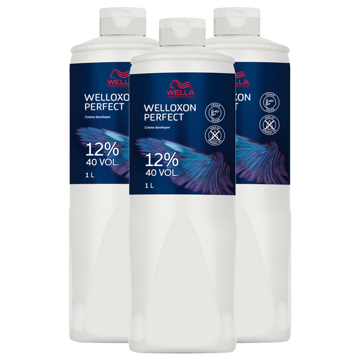 Wella Welloxon Perfect Creme Developer 3er Set 12 % - 40 Vol. 3 x 1 Liter