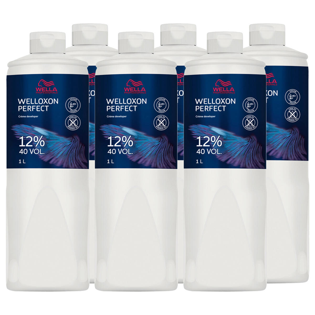 Wella Welloxon Perfect Creme Developer 6er Set 12 % - 40 Vol. 6 x 1 Liter