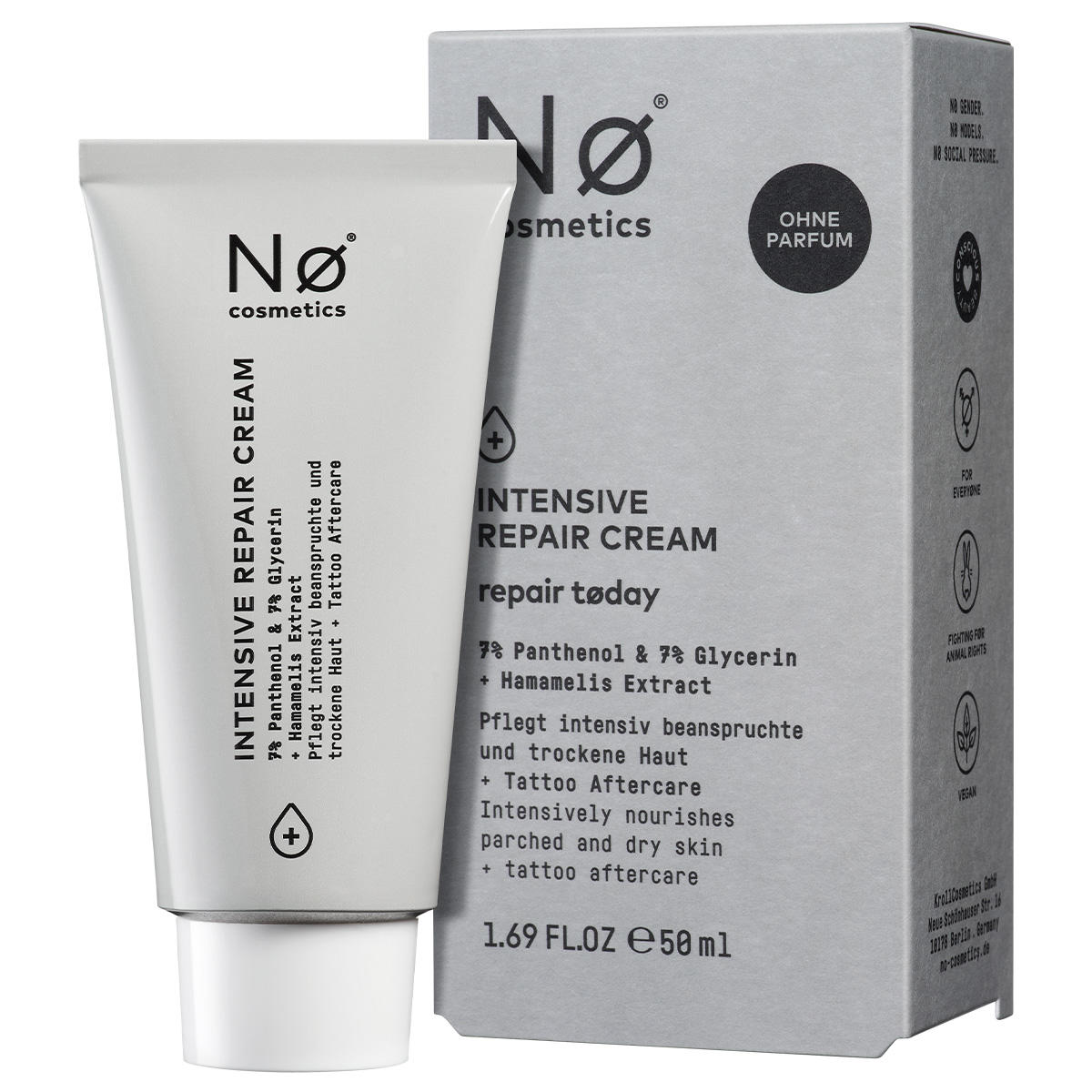 Nø Cosmetics repair tøday Intensive Repair Cream 50 ml