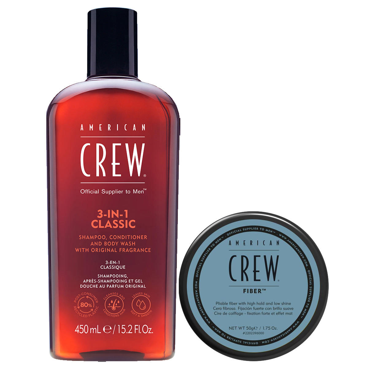 American Crew Classic Fiber + 3in1 Classic Set
