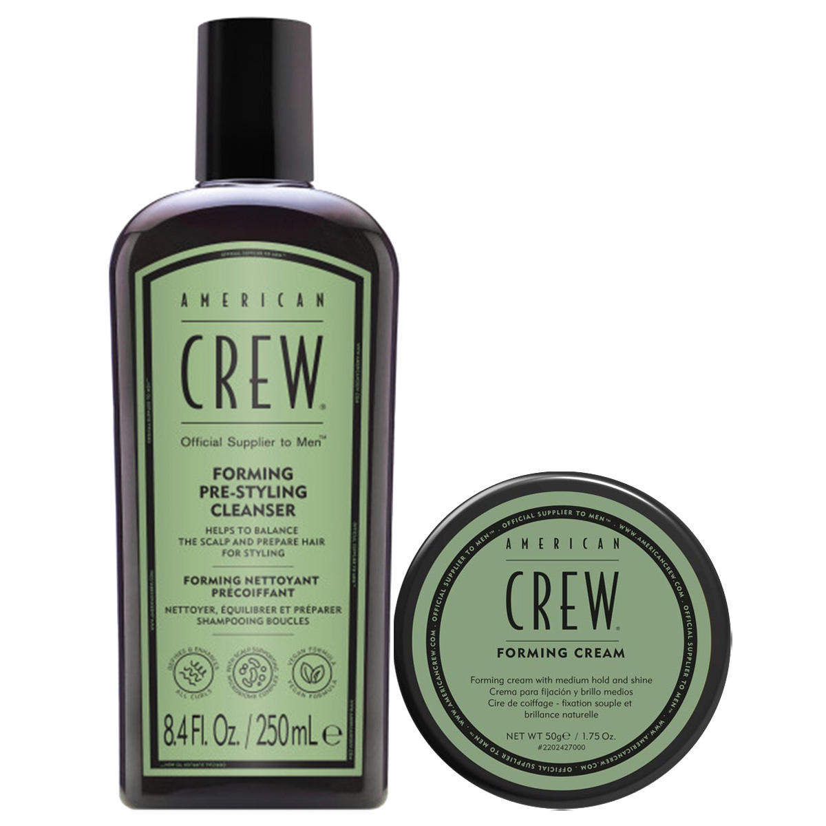 American Crew Forming Cream + Cleanser Set