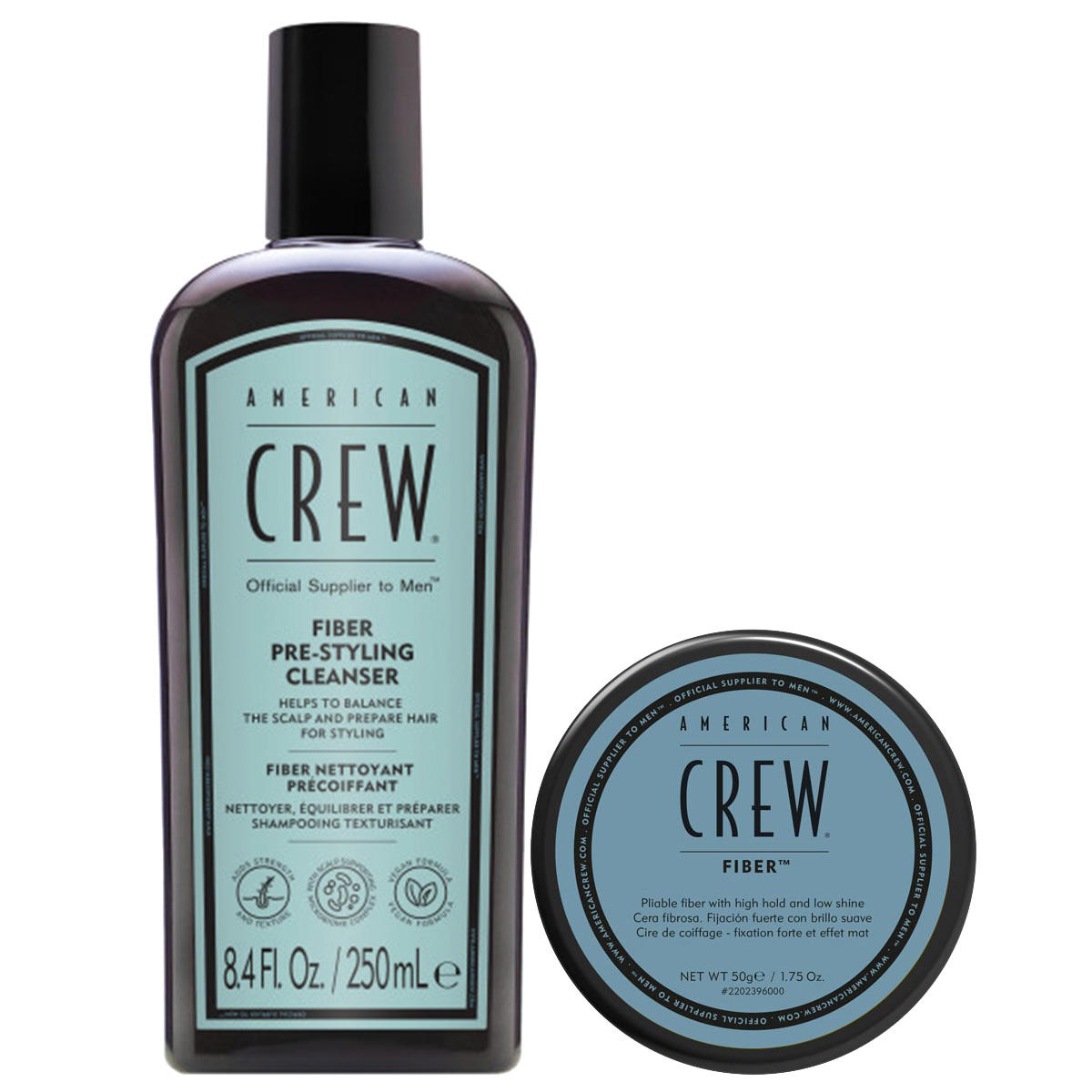 American Crew Fiber + Cleanser Set