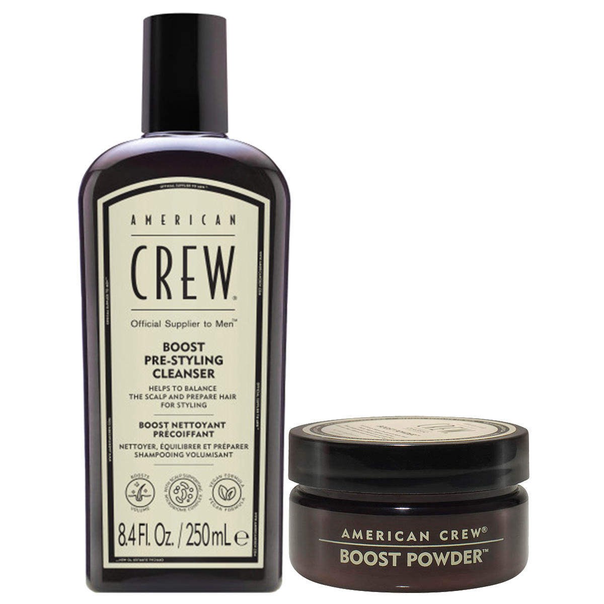 American Crew Boost Cleanser + Powder Set