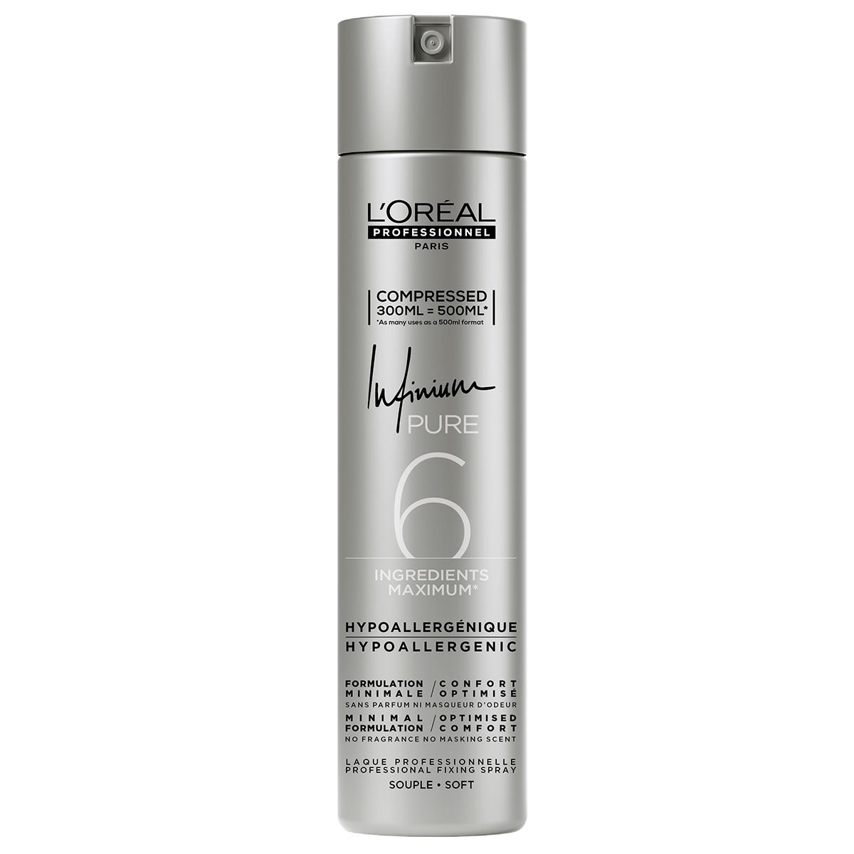 L'Oréal Professionnel Paris Infinium Puur samengeperste spray Soft, 300 ml