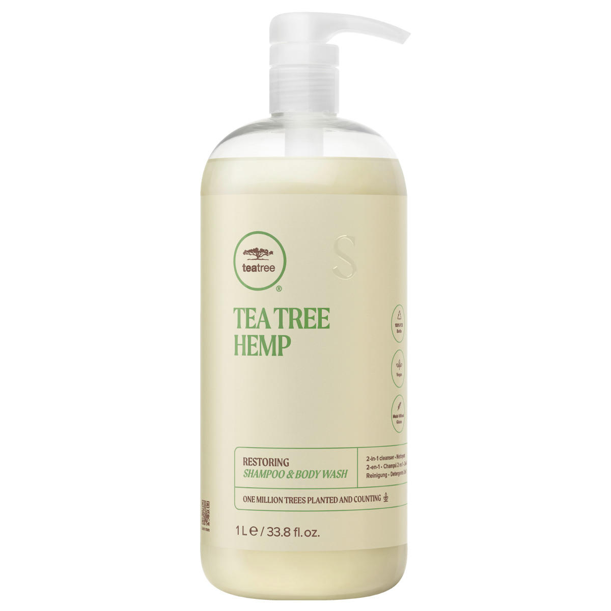 Paul Mitchell Tea Tree Hemp Restoring Shampoo & Body Wash 1 Liter